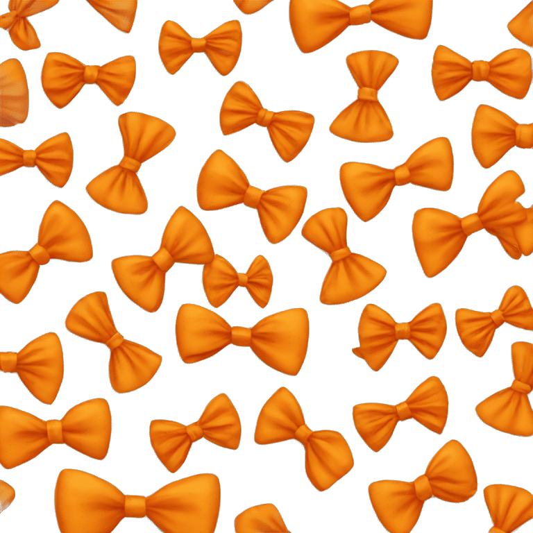 Orange bow emoji