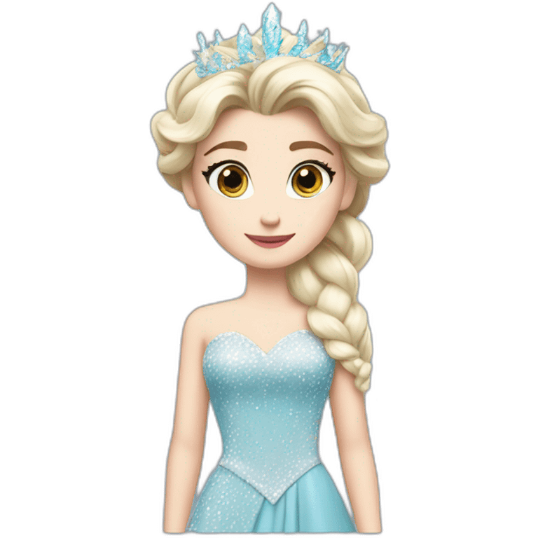 Elsa dress coronation emoji