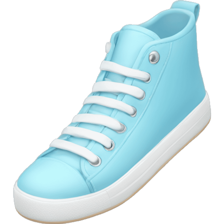 pastel blue sneakers emoji