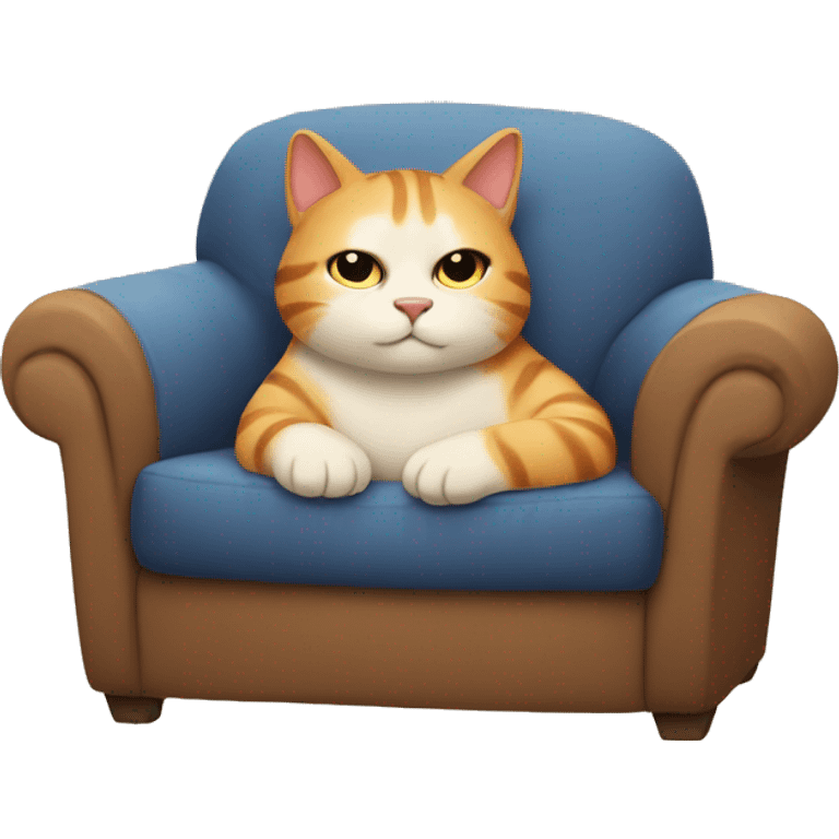 Cozy Cat chilling emoji