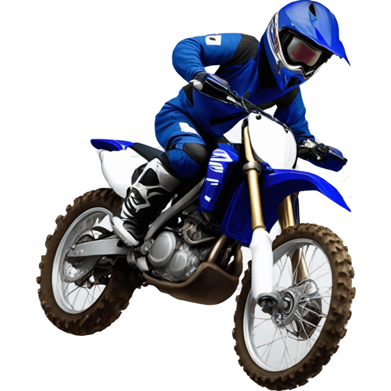 Yamaha Dirt bike wheeling emoji