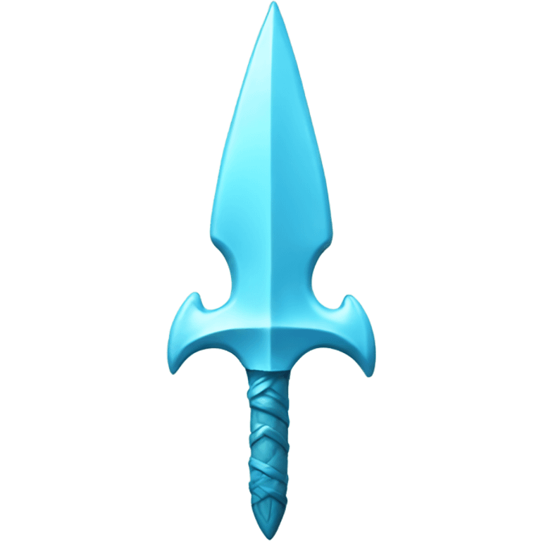 light blue trident  emoji