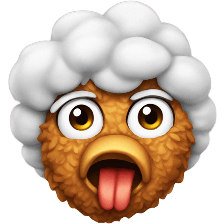 angry fried chicken emoji