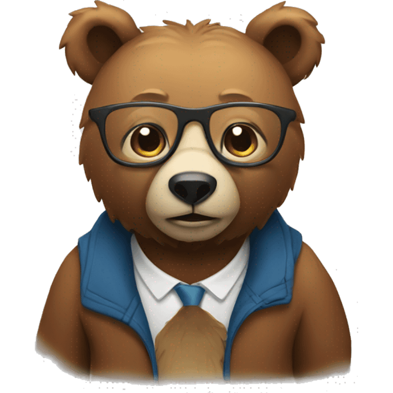 bear with spec emoji