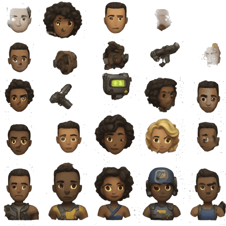 Fallout characters emoji