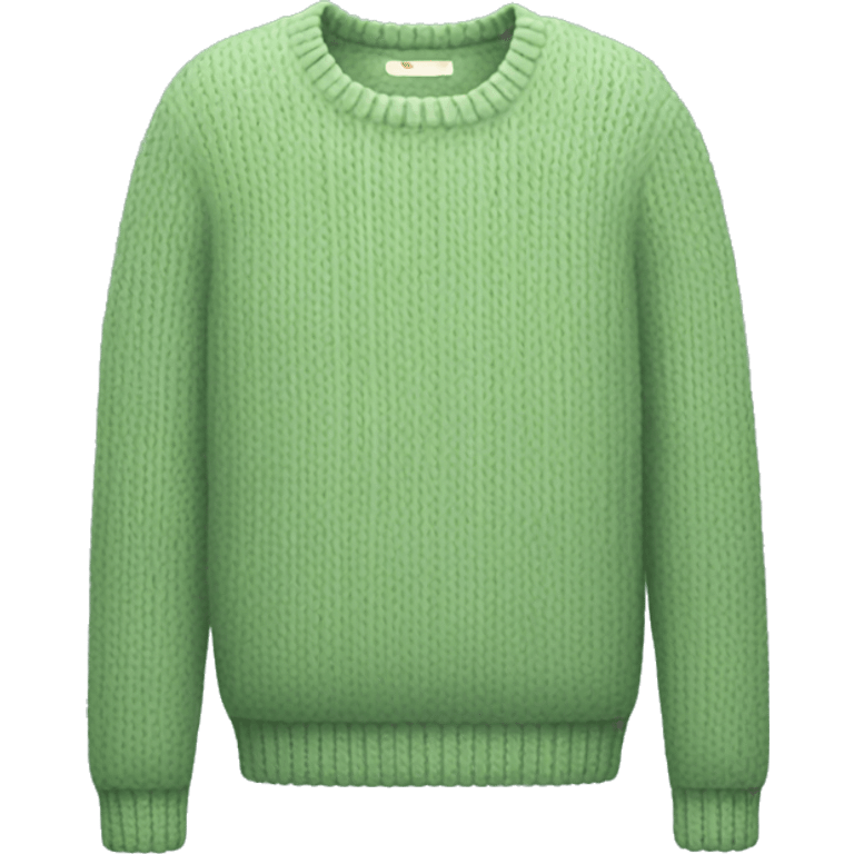 Sweater in soft green emoji