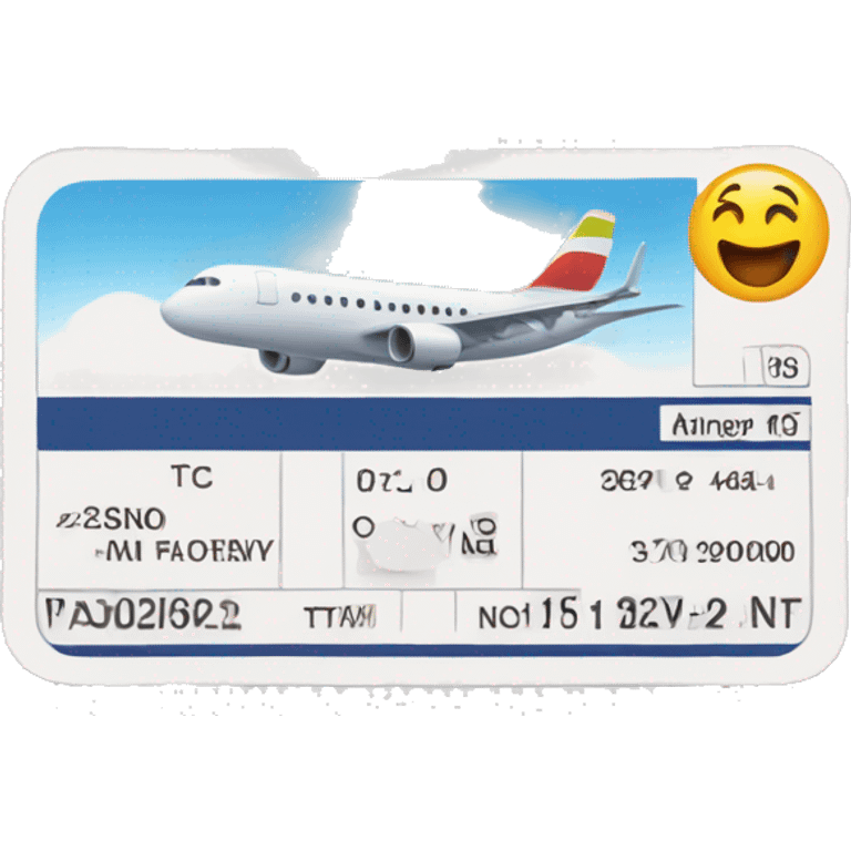 Airline ticket emoji