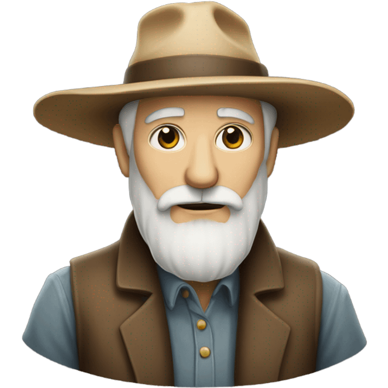 old man with beard and hat emoji