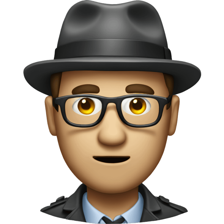 man Crazy investigator emoji