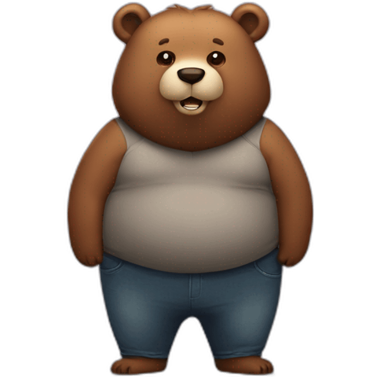 Fat bear emoji