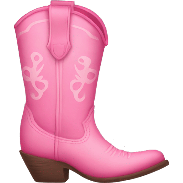 Pink cowgirl boots emoji