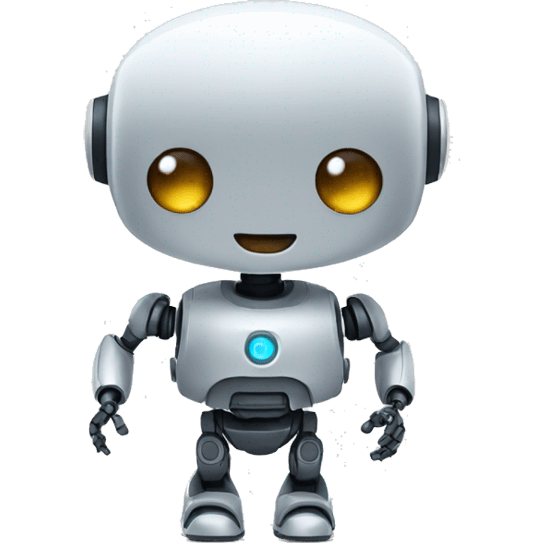 robot saying hello emoji