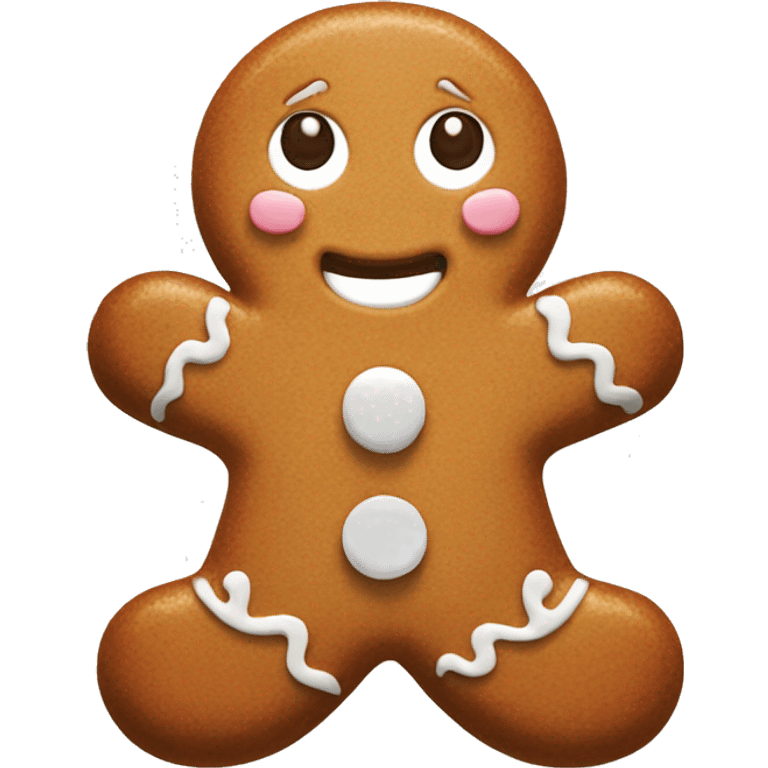 Cute Gingerbread man emoji