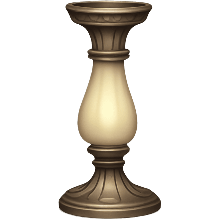 A vintage candlestick  emoji