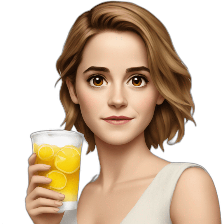 Emma Watson drink emoji