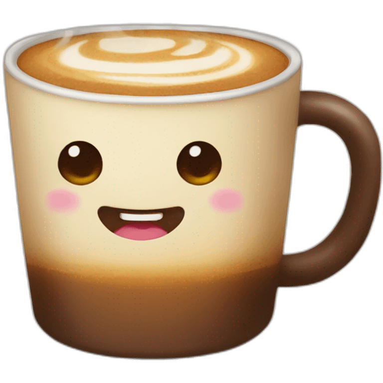 kawaii coffee emoji