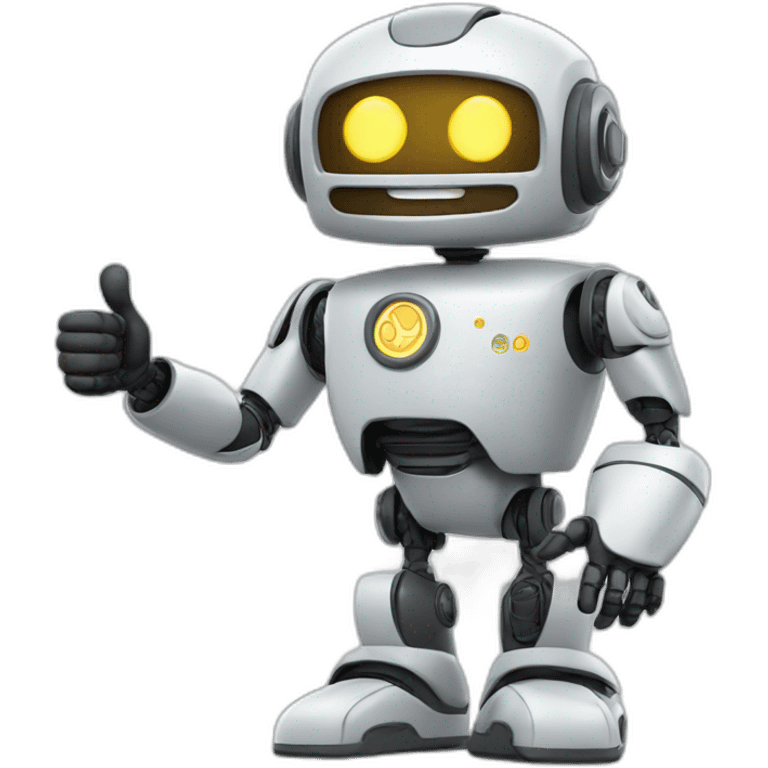 happy robot thumbs up emoji