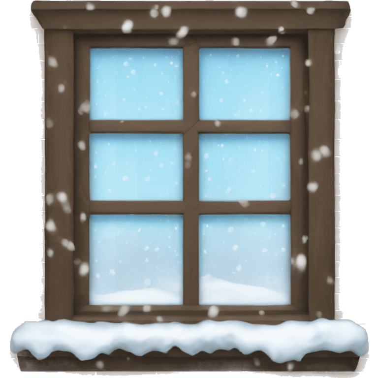 Snow window emoji