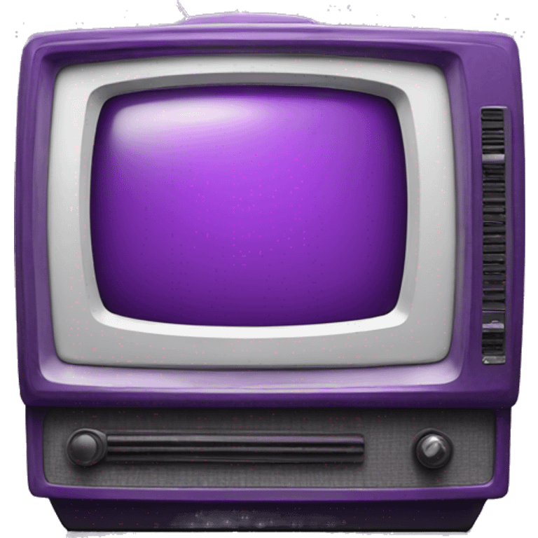 retro purple TV  emoji