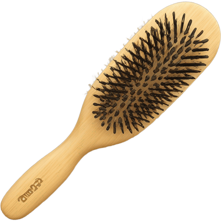 Bamboo hair brush emoji