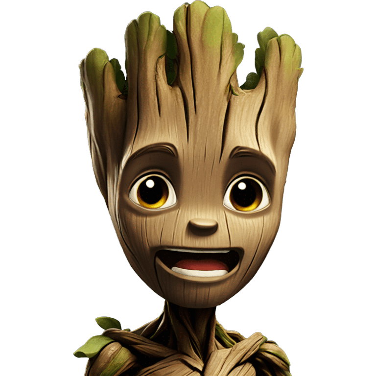 Groot saying ich liebe dich emoji