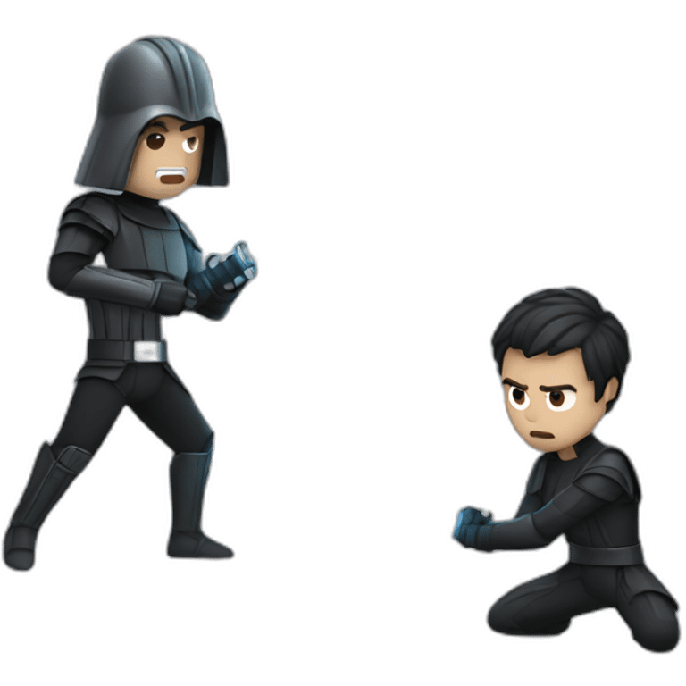 Lightsaber fight emoji