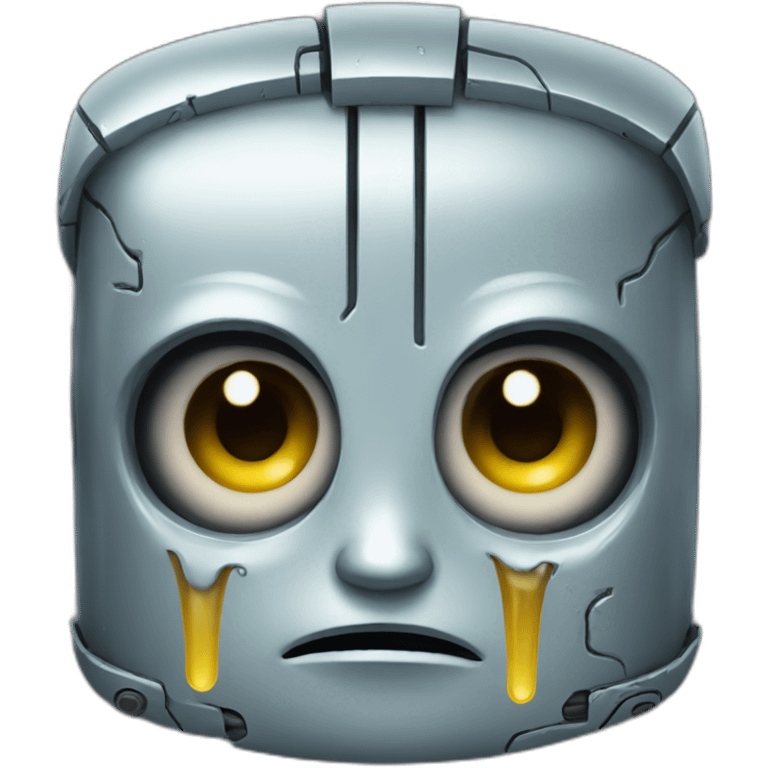 robot tears emoji