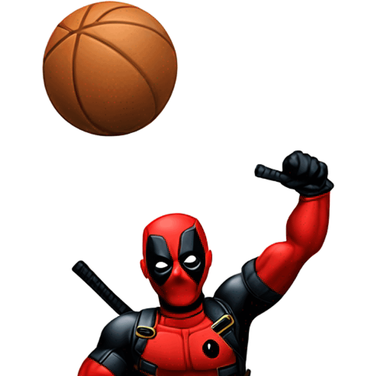 Deadpool playing ball emoji