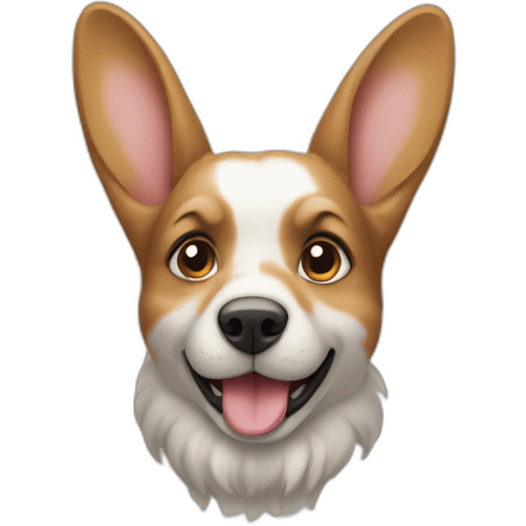 chien lapin sur planete emoji