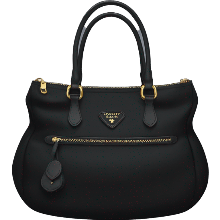 Black Prada nylon bag emoji