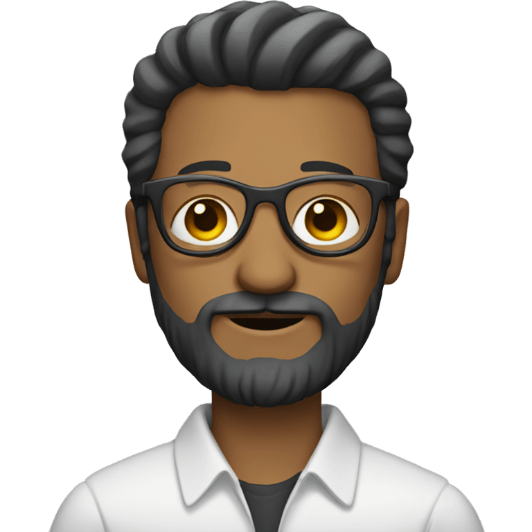 man with beard and glasses emoji