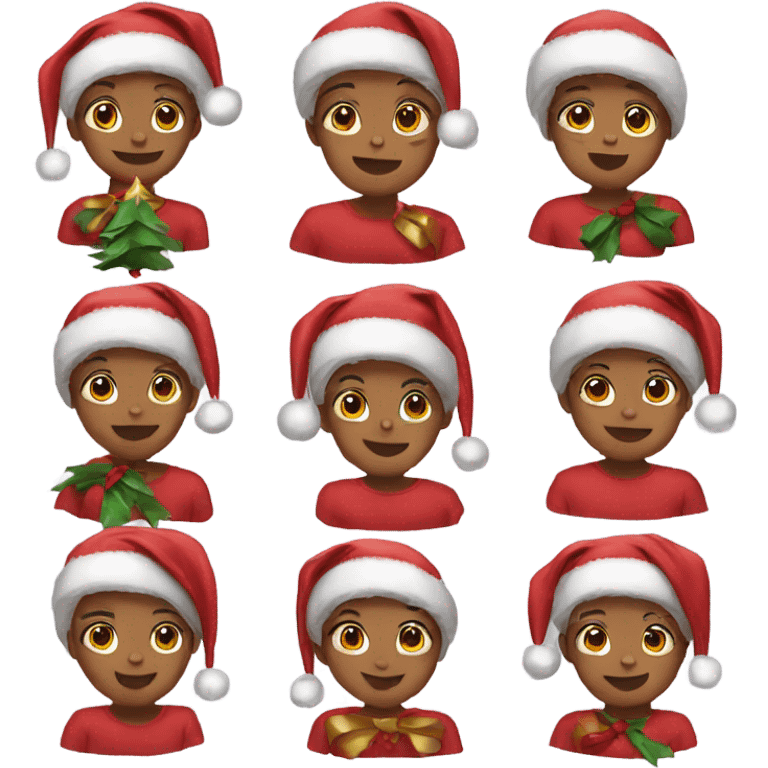 christmas with bows emoji