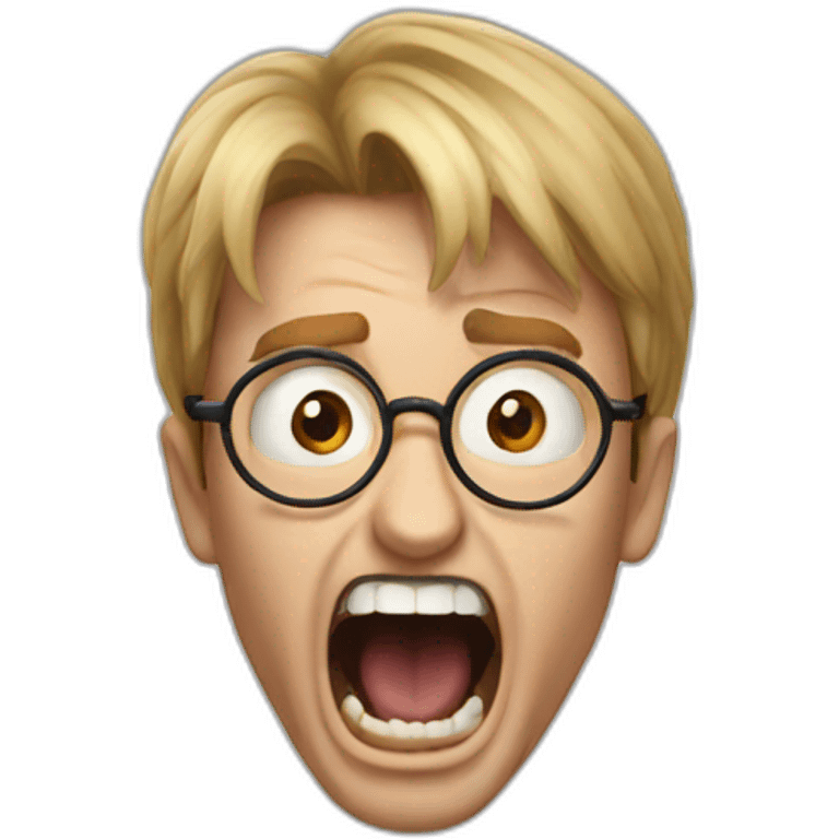 Harry potter screaming emoji