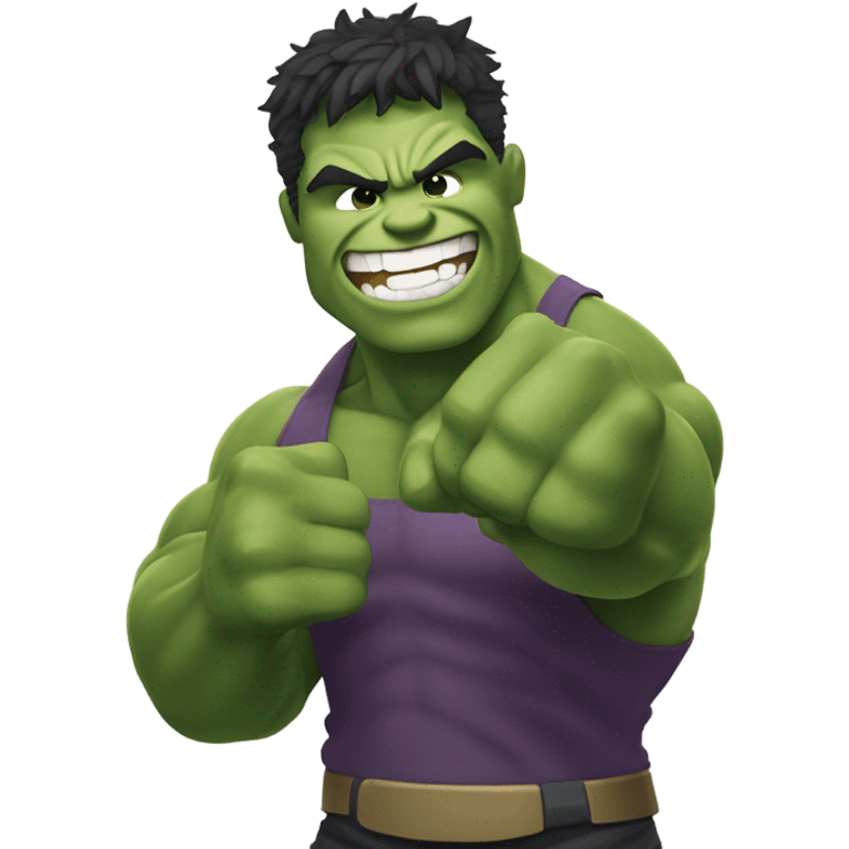 Hulk giving peace sign emoji