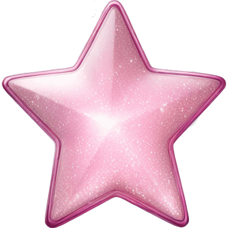 Light pink and white sparkly star dream perfume  emoji