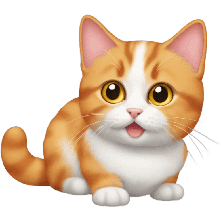 Orange munchkin cat emoji