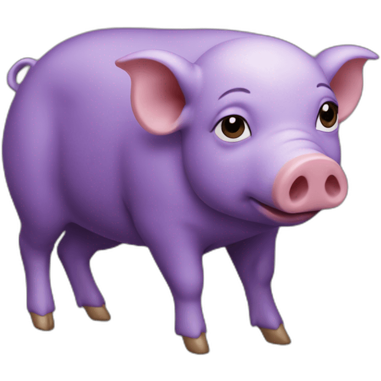 Cochon d'Inde violet emoji