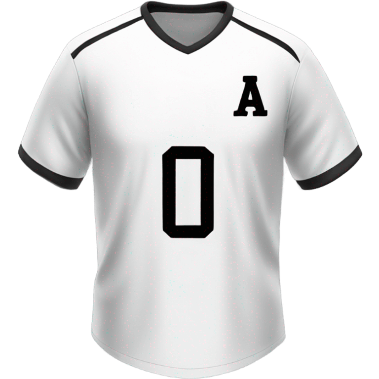 White soccer jersey  emoji