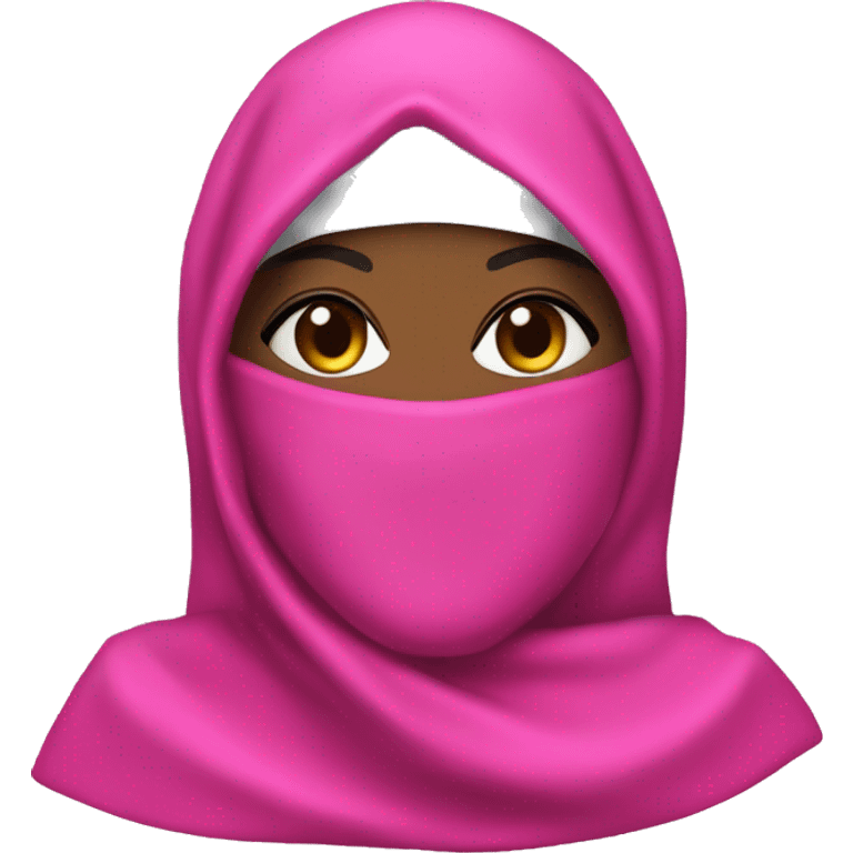 pink niqab drag queen emoji