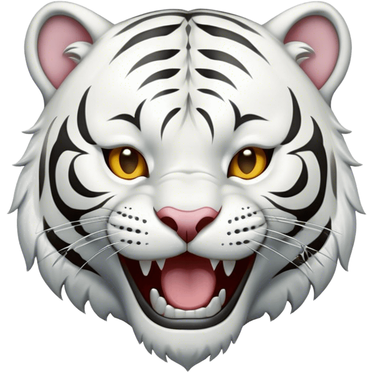 white tiger laughing crying emoji