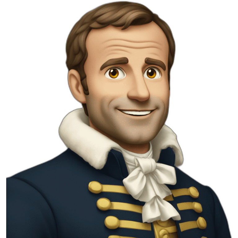 Macron buvant une bierre emoji