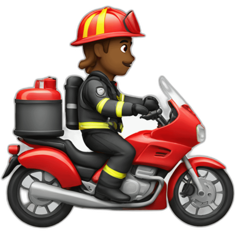 firefighter and motorcycle rider emoji