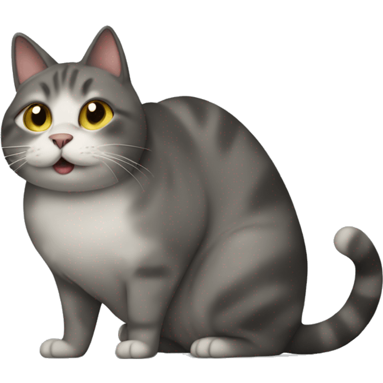 cat farting emoji