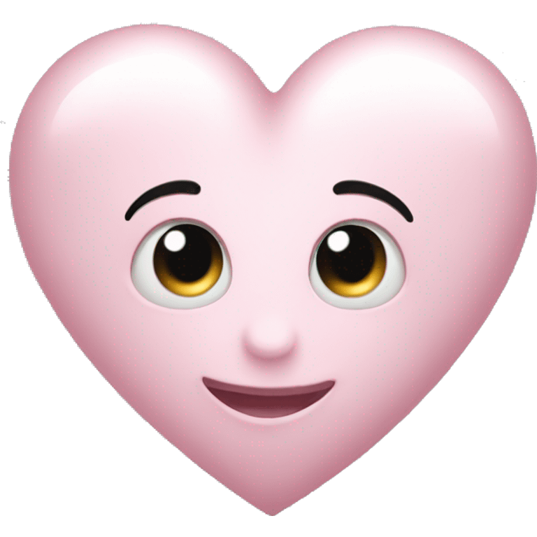 pearl light pink heart emoji