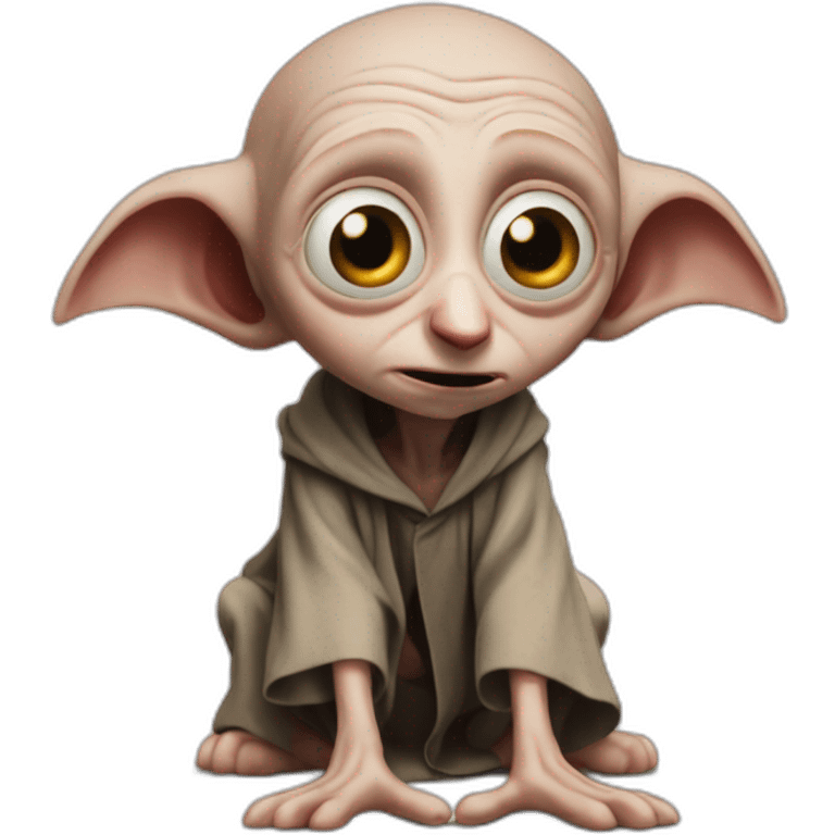 dobby de harry potter qui pleure  emoji