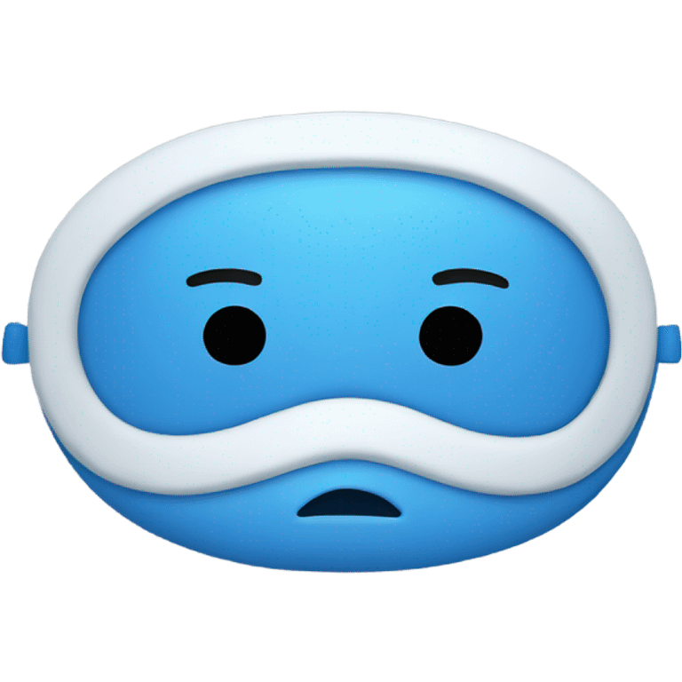 blue sleeping mask emoji