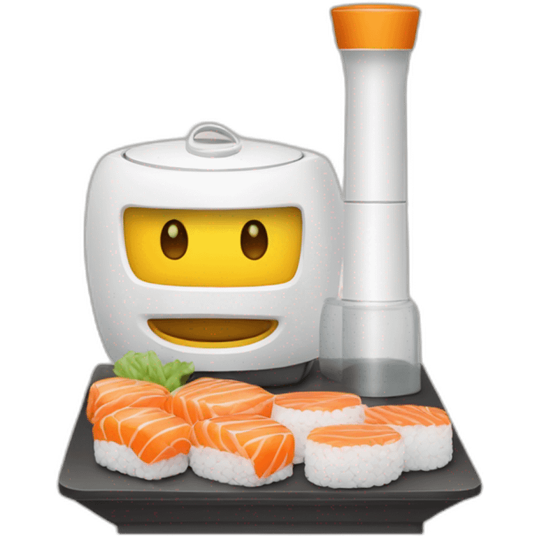 Aspirateur et sushis emoji