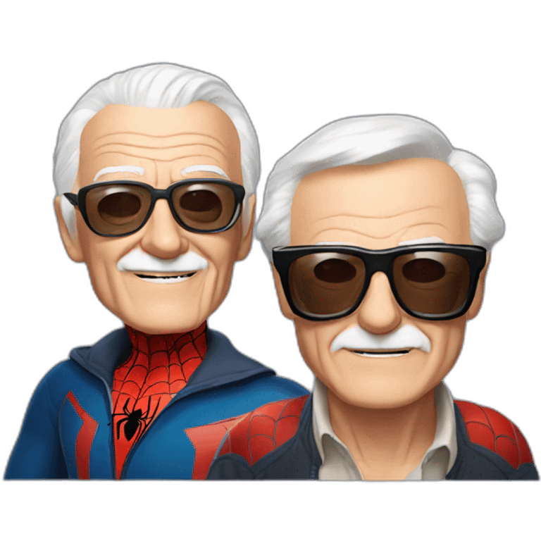 Spider-Man and Stan Lee emoji