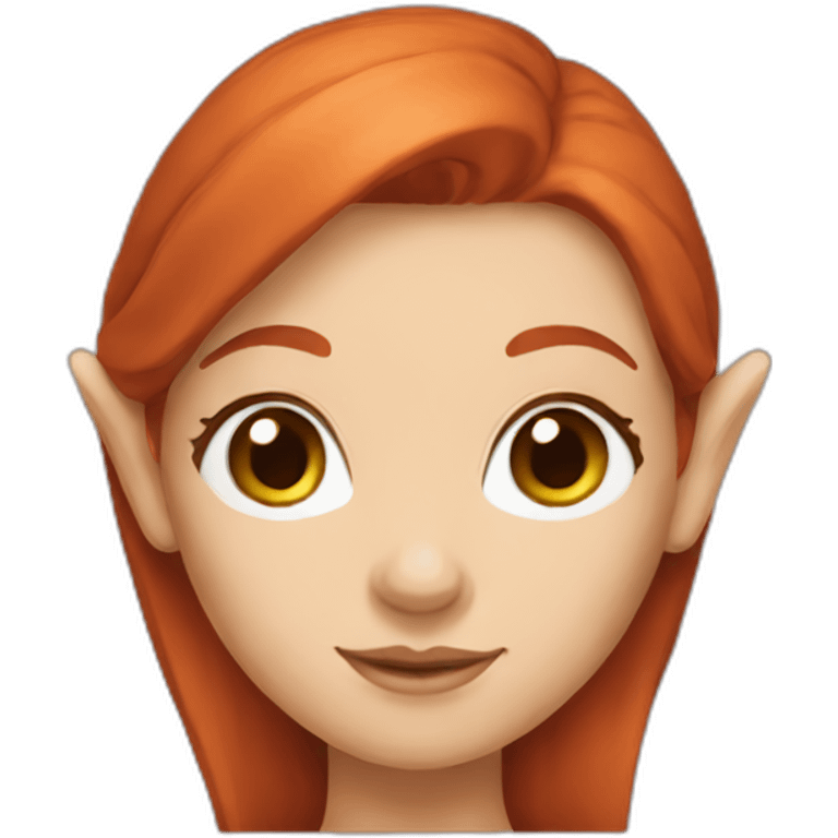 redhead woman elf emoji