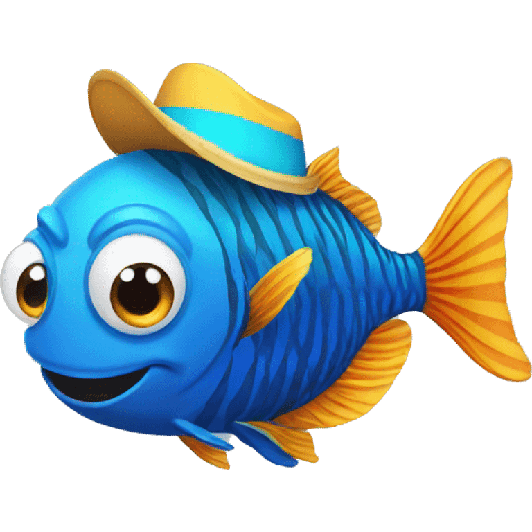 Fish with sombrero emoji